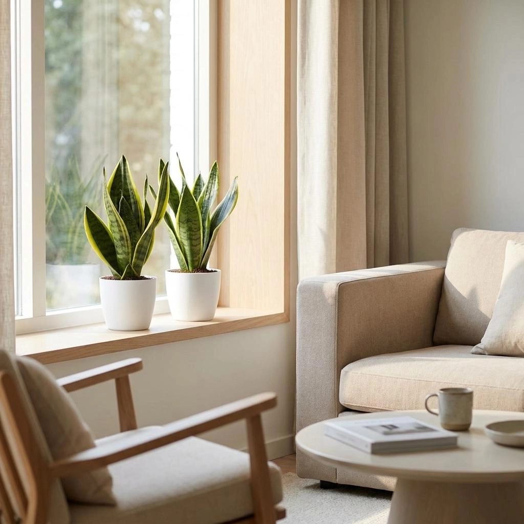 Green boutiQ - Sansevieria Future Superb - Bogenhanf - 1 Pflanze - mit Weißem Topf - Topf 12cm - Höhe - 35cm Bild 3