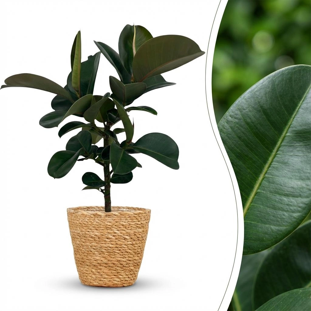 Ficus Elastica Cloe – Gummibaum im Korb