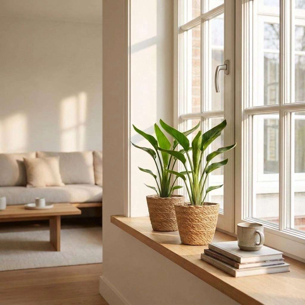 Green boutiQ - Strelitzia Reginea - Paradiesvogelblume - 2 Pflanzen - Topf 12cm - Höhe - 35cm Bild 3