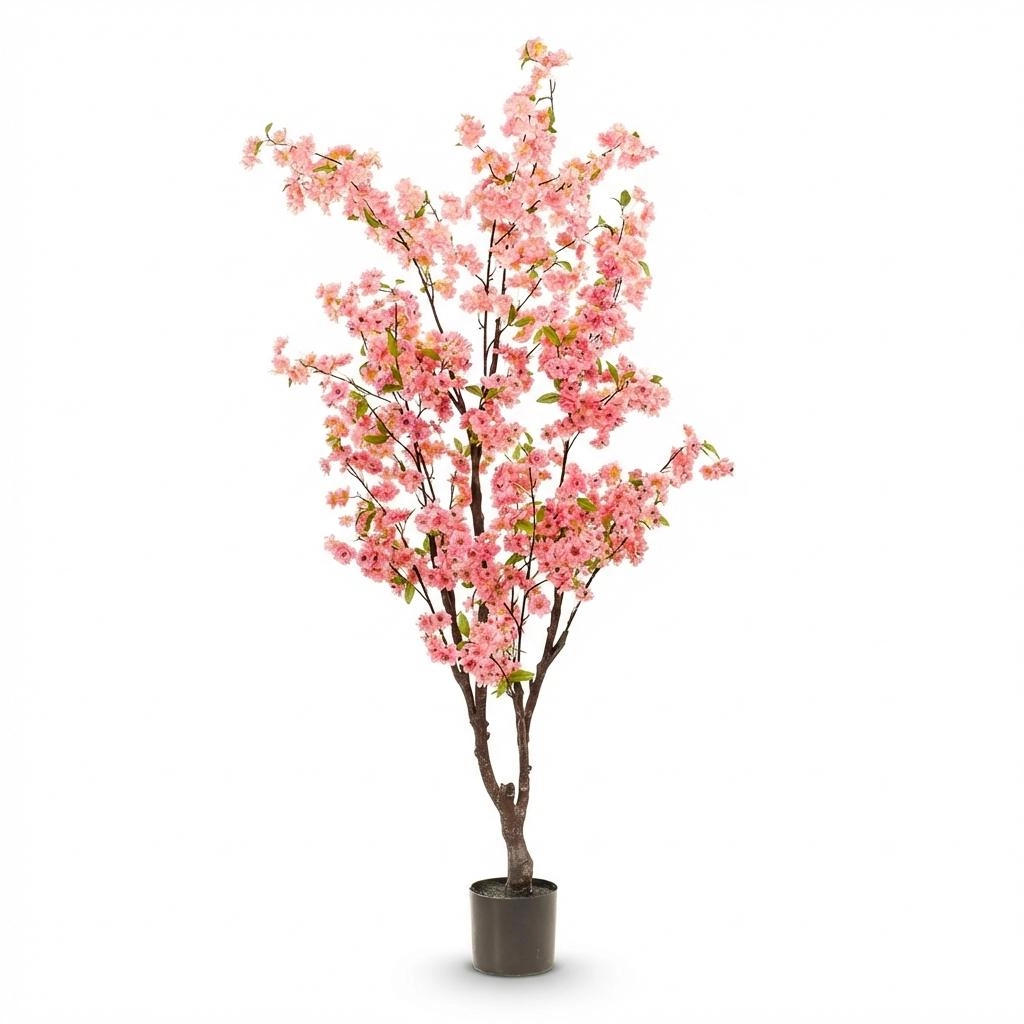 Kunstplant - Prunus - Kersenbloesem - Roze - 175cm Bild 1