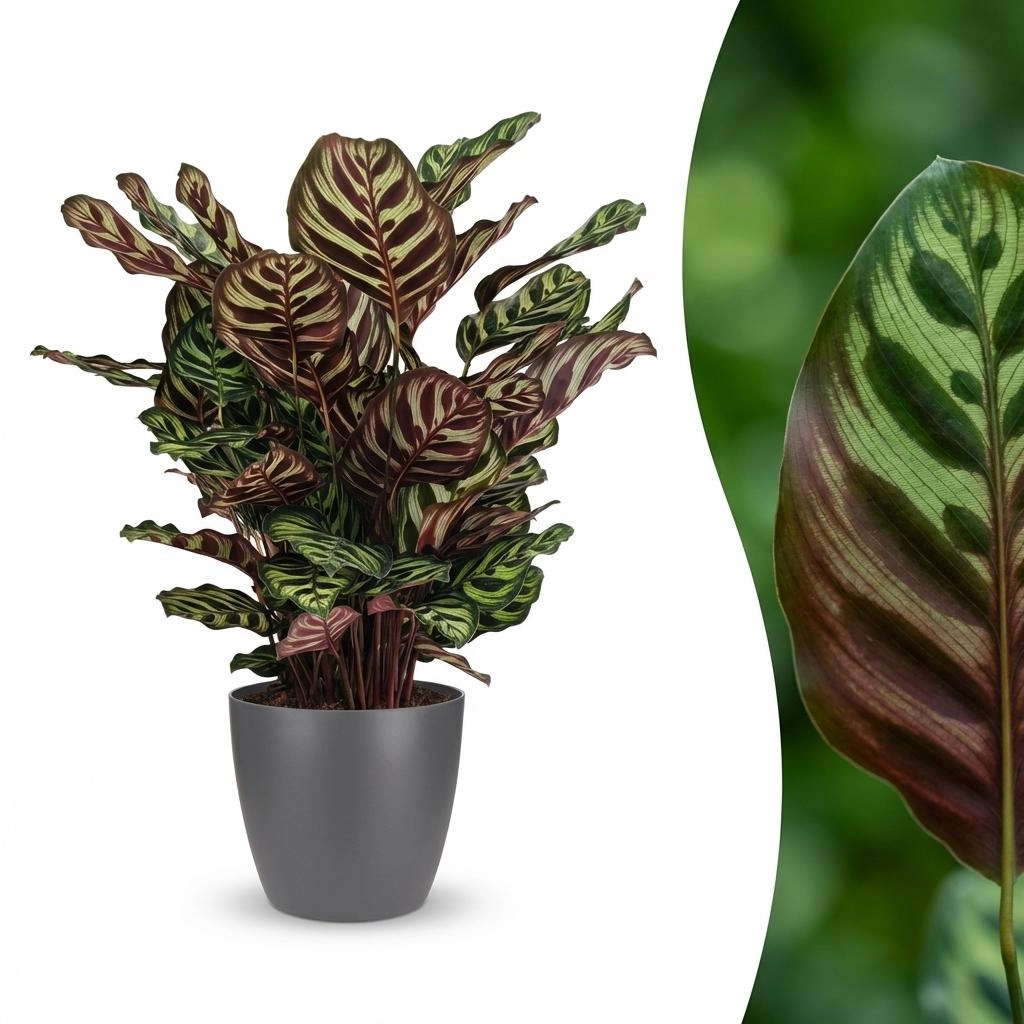 Pfauen-Korbmarante (Calathea Makoyana)