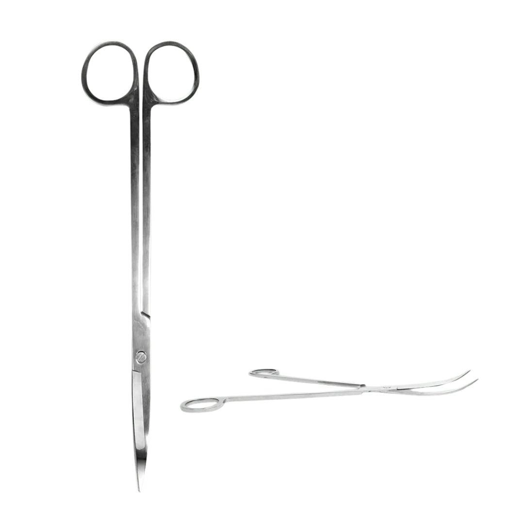 Lange Terrarium-Schere mit gebogenen Blättern