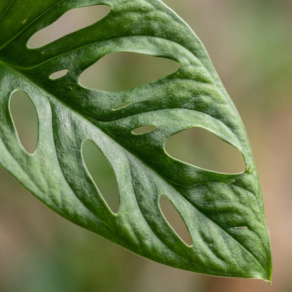 Monkey Mask - Monstera Andansonii am Moosstab