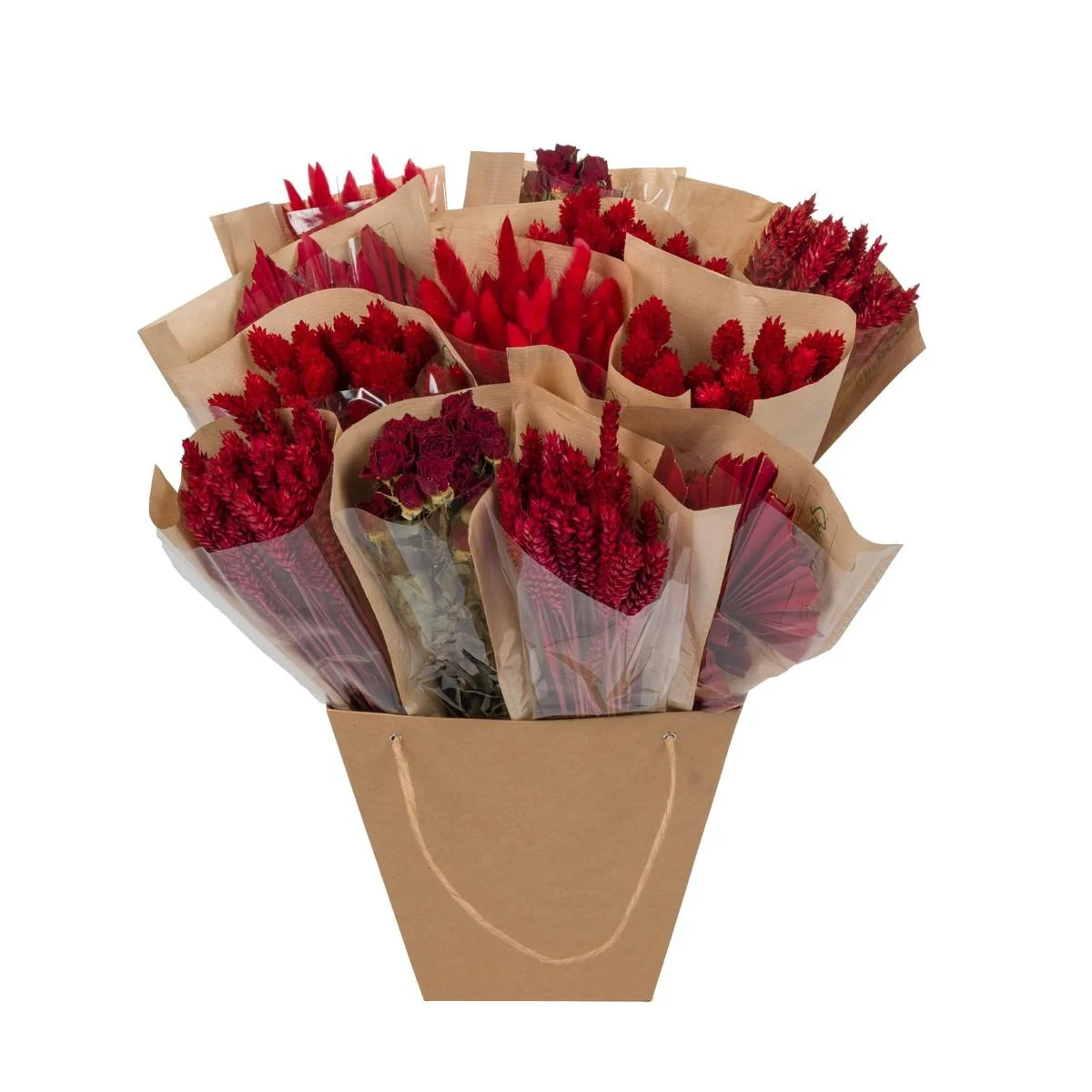 Strauß aus getrockneten Blumen