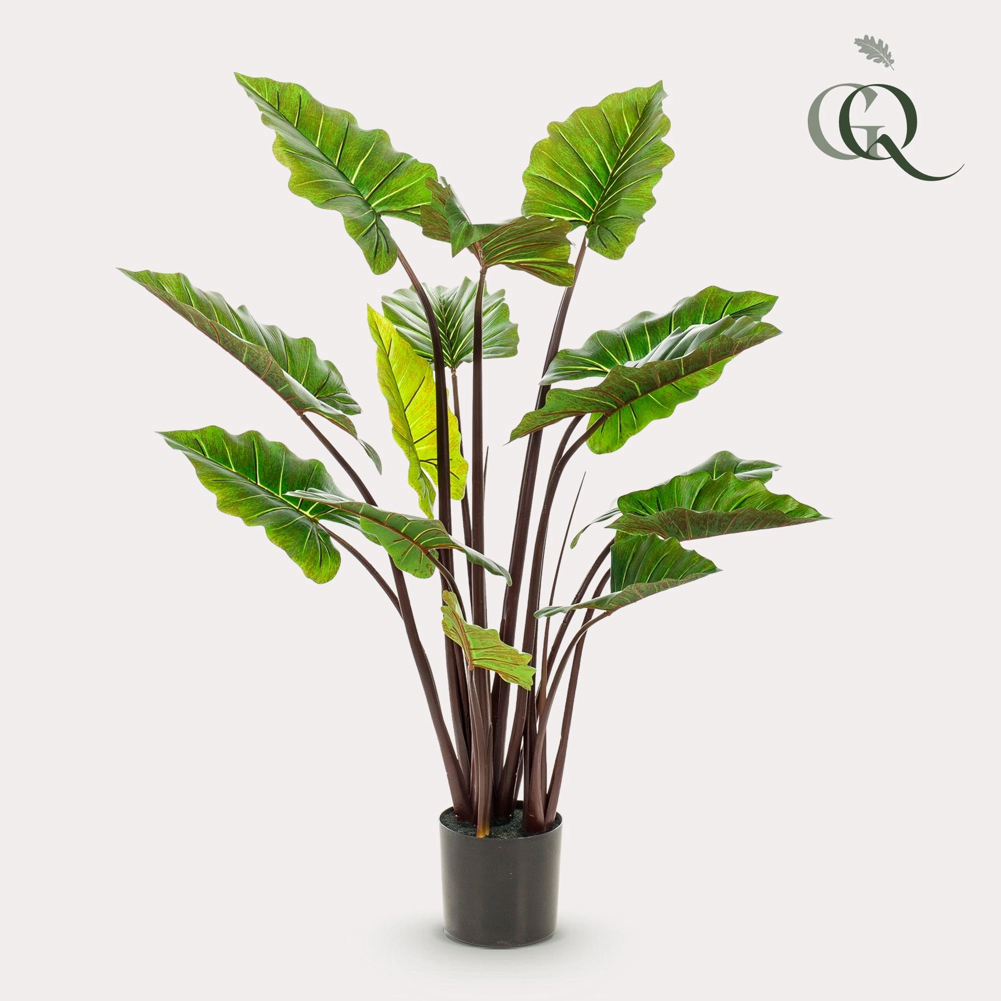 Kunstpflanze - Colocasia Pink China - Elefantenohr - 130 cm Bild 2