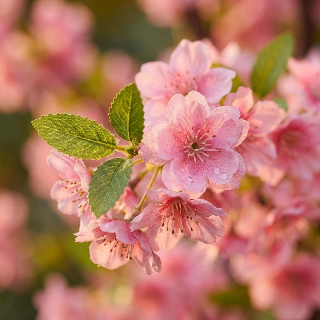 Kunstplant - Prunus - Kersenbloesem - Roze - 175cm Bild 3