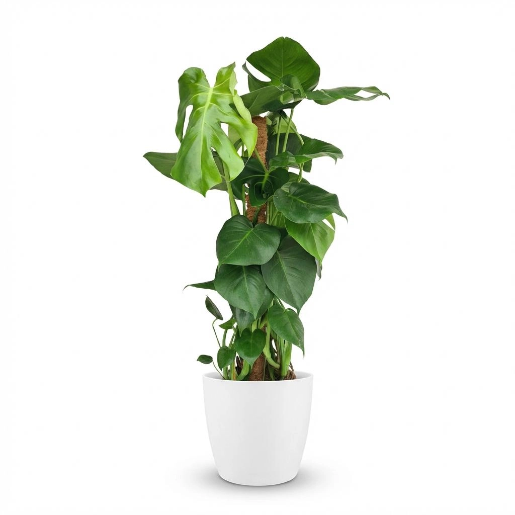 Monstera Deliciosa am Moosstab