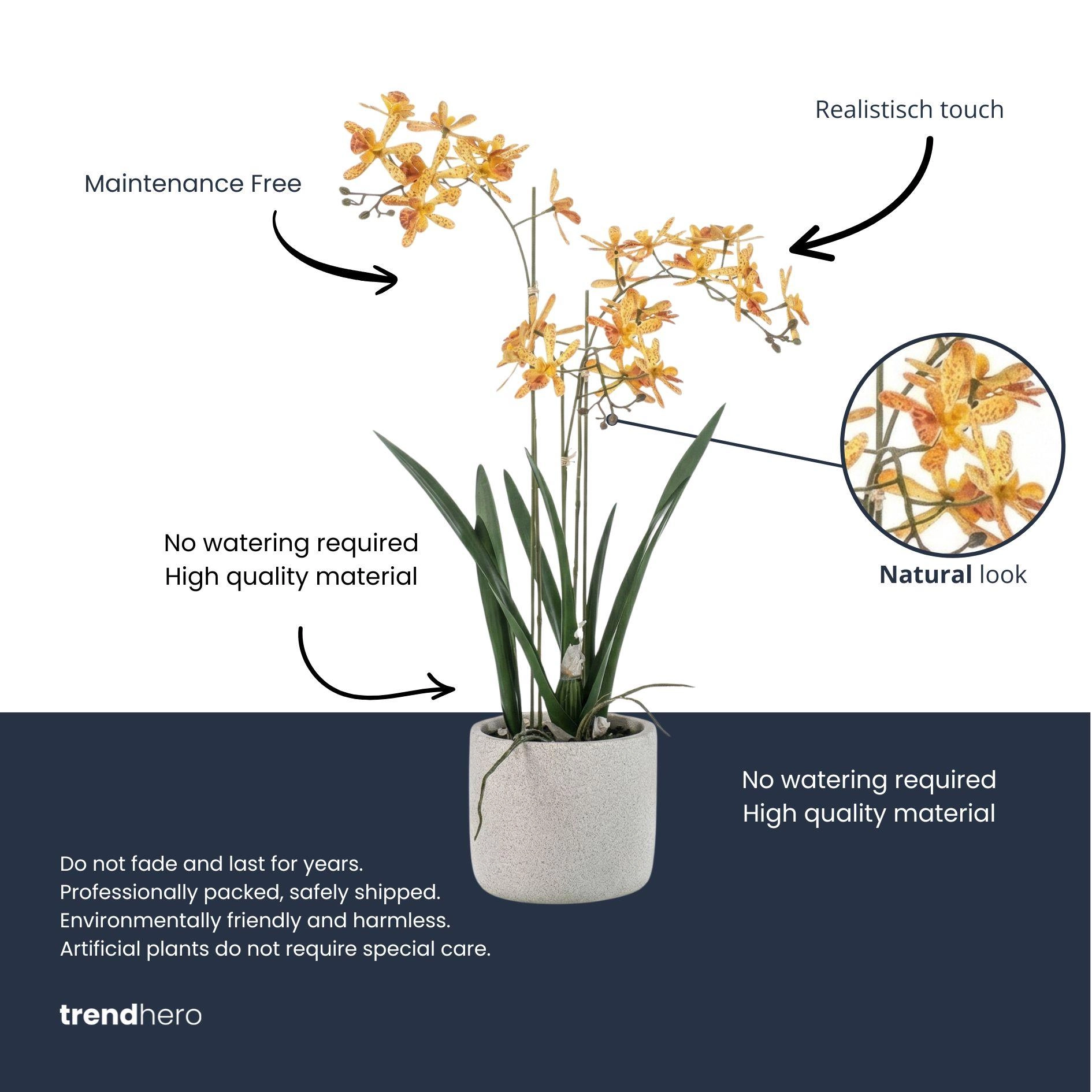 Renanthera Orchidee (künstlich) – 56 cm