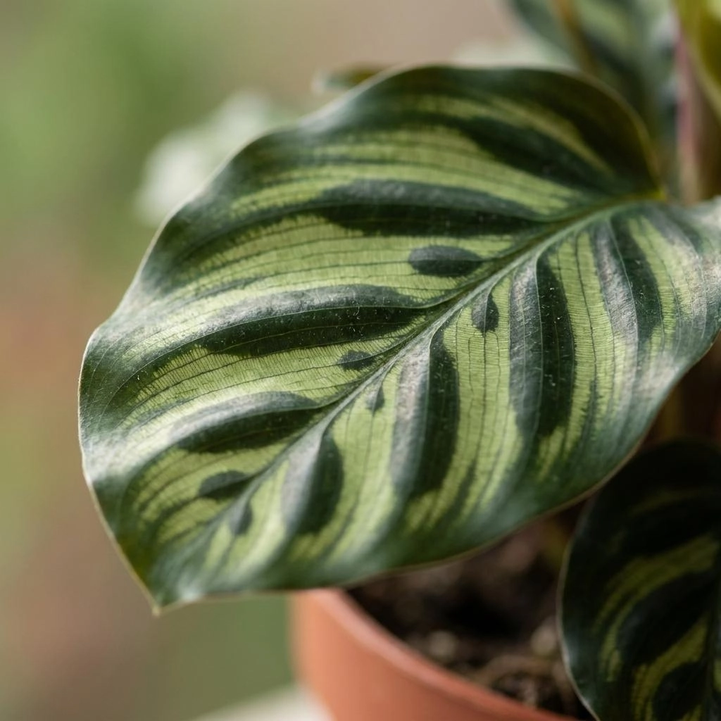Green boutiQ - Calathea Makoyana - Pfauenpflanze - 2 Pflanzen - Topf 12cm - Höhe 25cm Bild 4