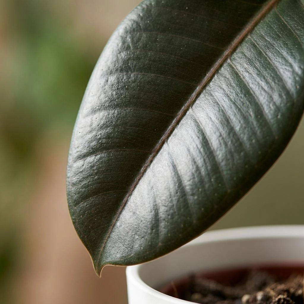 Ficus Elastica Cloe - Gummibaum mit Ziertopf